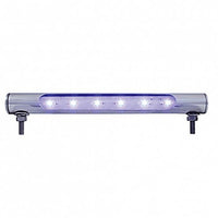 United Pacific - 6 LED Stainless Steel Tube Light - Blue LEDs (Clear Lens)