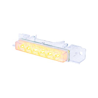 6 Amber LED Exterior Visor Light For 1996-2024 Volvo VNL - Amber LEDs (Amber or Clear Lens)