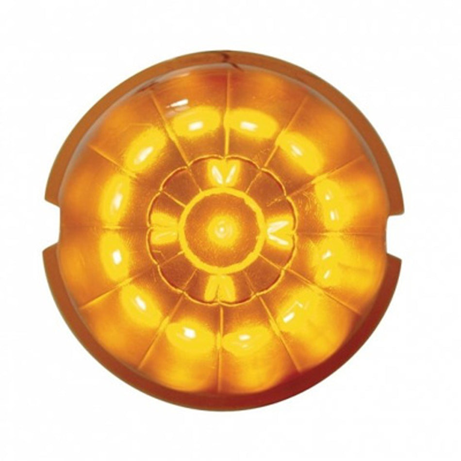 United Pacific - 17 LED Watermelon Cab Light - Amber LEDs (Dark Amber Lens)