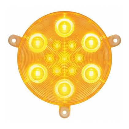 13 Amber LED Daytime Running Light For 2005-2010 Freightliner Century - Amber LEDs (Clear Lens)