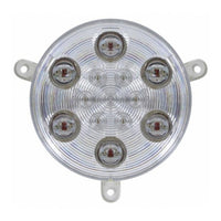 13 Amber LED Daytime Running Light For 2005-2010 Freightliner Century - Amber LEDs (Clear Lens)