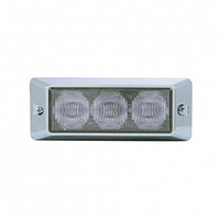 United Pacific - 3 High Power LED Warning Light - Amber or Red LEDs (Clear Lens)