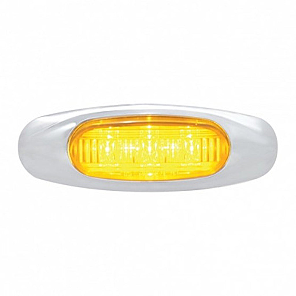 United Pacific - 3 LED Clearance/Marker Light - Amber LEDs (Amber Lens)