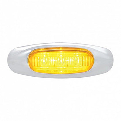United Pacific - 3 LED Clearance/Marker Light - Amber LEDs (Amber Lens)