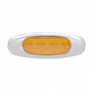United Pacific - 3 LED Clearance/Marker Light - Amber LEDs (Amber Lens)