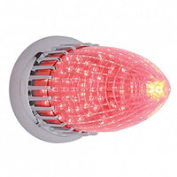 United Pacific - 40 Red LED Vintage Torpedo Flush Mount Light - Red LEDs (Red Lens)