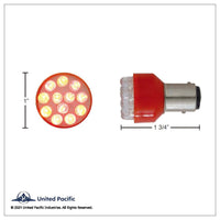 United Pacific - 12 LED 1157 Type Bulb - Blue LEDs (Blue Lens)