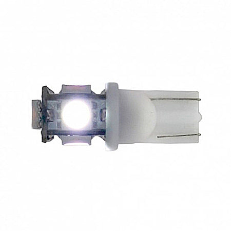 United Pacific - 5 High Power LED 360 Degree 194 Bulb - Amber, Blue, Red or White (2-Pack) - Berube's Truck Accessories