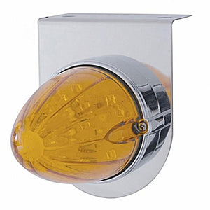 Stainless Steel Light Bracket w/ 19 LED Watermelon Light - Amber LEDs (Amber or Clear Lens)