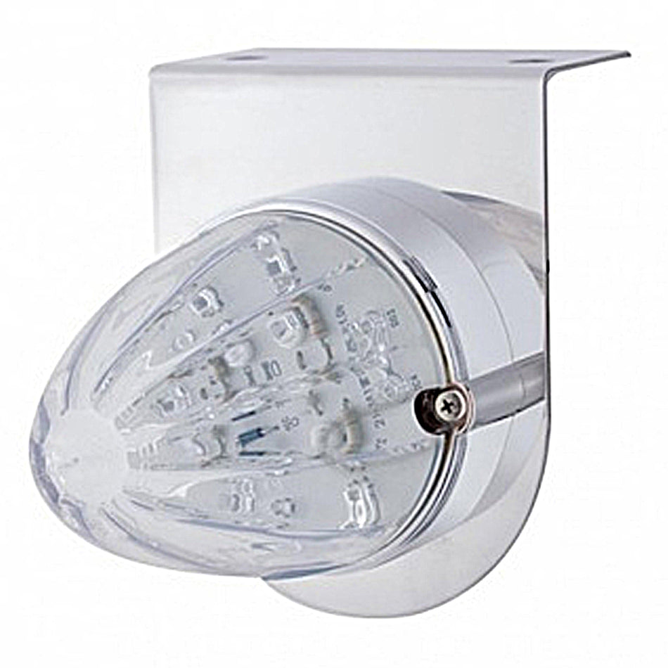 Stainless Steel Light Bracket w/ 19 LED Watermelon Light - Amber LEDs (Amber or Clear Lens)