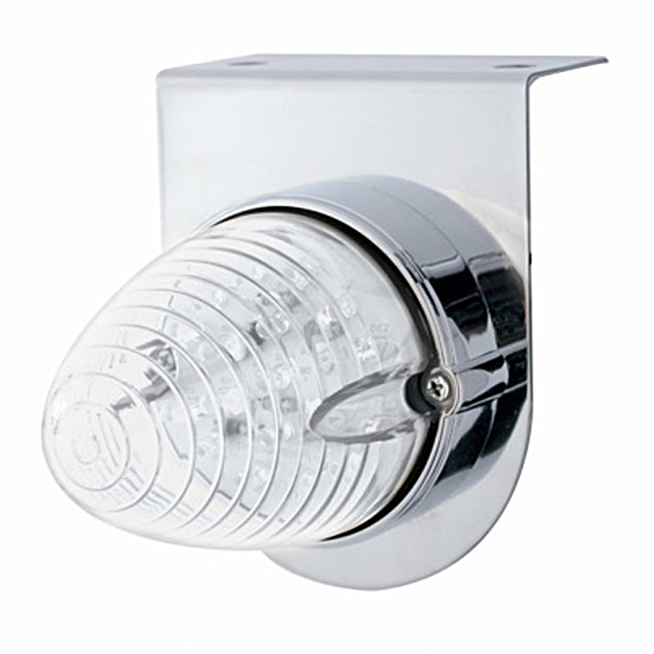 Stainless Steel Light Bracket w/ 19 LED Beehive Light - Amber LEDs (Amber or Clear Lens)