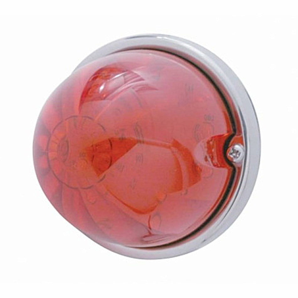 17 LED Dual Function Watermelon Light with Flush Mount Kit - Amber or Red LEDs (Amber, Red or Clear Lens)