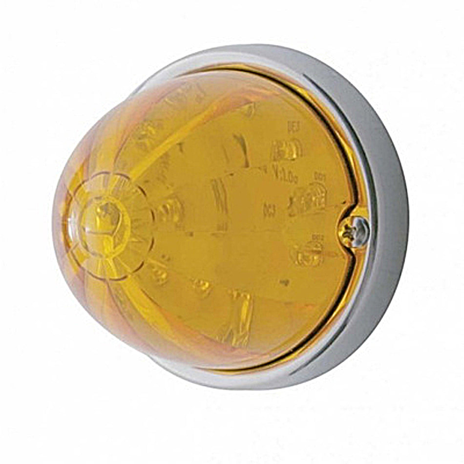 17 LED Watermelon Light with Flush Mount Kit - Amber or Red LEDs (Amber or Red Lens)