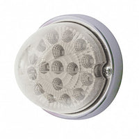 17 LED Watermelon Clear Reflector Flush Mount Kit - Amber or Red LEDs (Clear Lens)