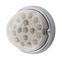 17 LED Watermelon Clear Reflector Flush Mount Kit - Amber or Red LEDs (Clear Lens)