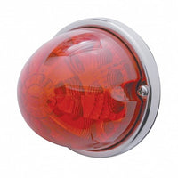 17 LED Reflector Watermelon Flush Mount Kit - Amber or Red LEDs (Amber, Red or Clear Lens)