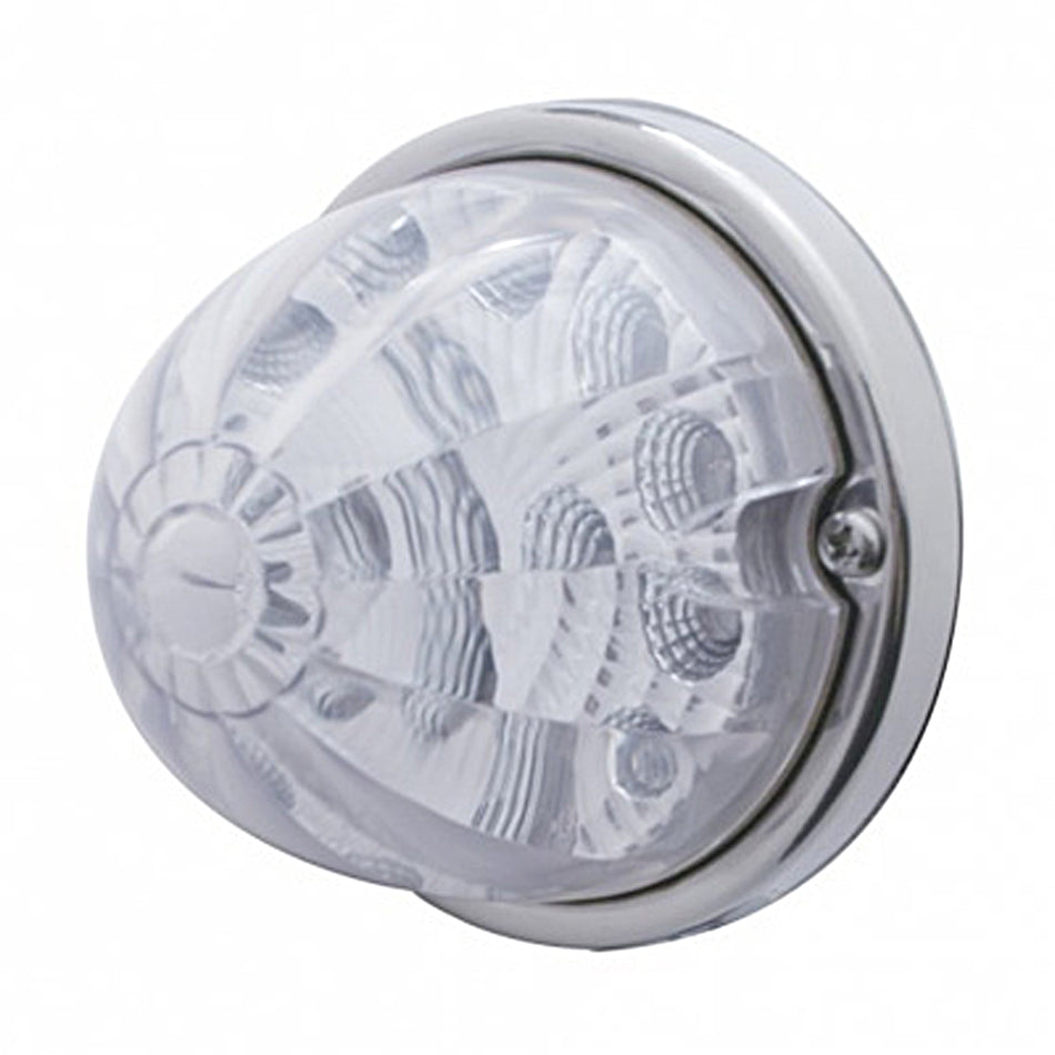 17 LED Reflector Watermelon Flush Mount Kit - Amber or Red LEDs (Amber, Red or Clear Lens)
