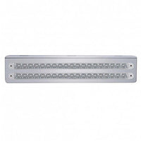 12-3/4" Stainless Light Bracket With 2X 19 LED 12" Light Bars - Amber or Red LEDs (Amber, Red or Clear Lens)