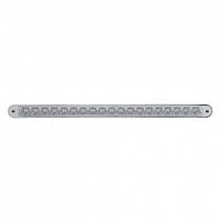 19 LED 12" Reflector Turn Signal Light Bar w/ Bezel - Amber LEDs (Amber or Clear Lens)