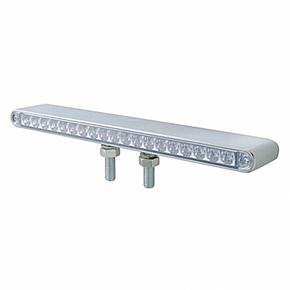 38 LED 12" Reflector Double Face Light Bar - Amber & Red LEDs (Amber & Red or Clear Lens)