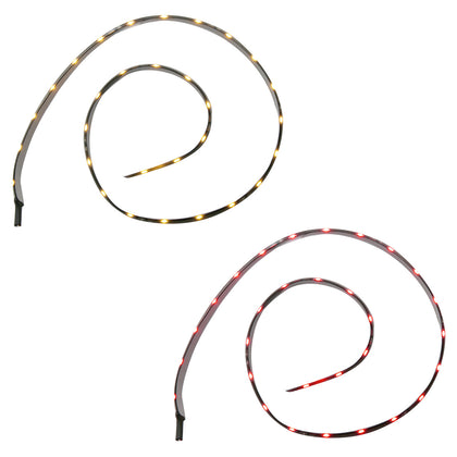 United Pacific - 30 LED 19-1/2" Auxiliary/Utility Flex strip Light - Amber or Red LEDs