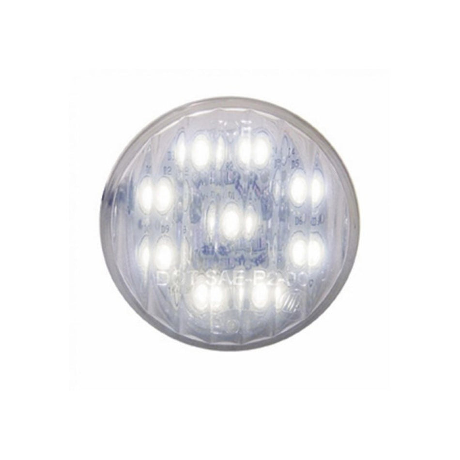 United Pacific - 9 LED 2" Auxiliary/Utility Light - White LED/Clear Lens