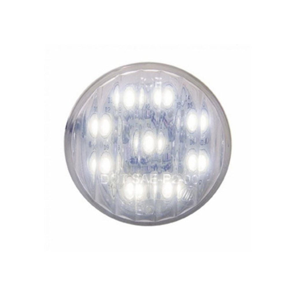 United Pacific - 9 LED 2" Auxiliary/Utility Light - White LED/Clear Lens