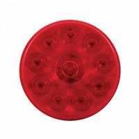 United Pacific - 10 LED 4" Round Light (Stop, Turn & Tail) - Red LEDs (Red Lens)