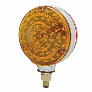 88 LED Single Stud Double Face Turn Signal Light - Amber & Red LEDs (Amber/Red or Clear Lens)
