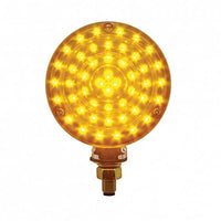 88 LED Single Stud Double Face Turn Signal Light - Amber & Red LEDs (Amber/Red or Clear Lens)
