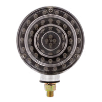 88 LED Single Stud Double Face Turn Signal Light - Amber & Red LEDs (Amber/Red or Clear Lens)