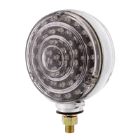 88 LED Single Stud Double Face Turn Signal Light - Amber & Red LEDs (Amber/Red or Clear Lens)