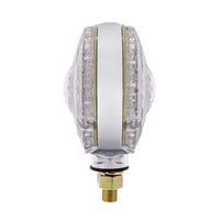 88 LED Single Stud Double Face Turn Signal Light - Amber & Red LEDs (Amber/Red or Clear Lens)