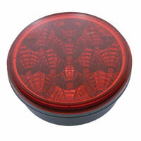 United Pacific - 12 LED 4" Round Reflector Light (Stop, Turn & Tail) - Red LEDs (Red or Clear Lens)