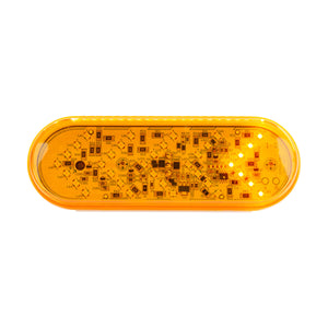 35 LED 6" Oval Sequential Turn Signal Light - Amber or Red LEDs (Amber or Red Lens)