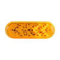 35 LED 6" Oval Sequential Turn Signal Light - Amber or Red LEDs (Amber or Red Lens)