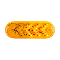 35 LED 6" Oval Sequential Turn Signal Light - Amber or Red LEDs (Amber or Red Lens)