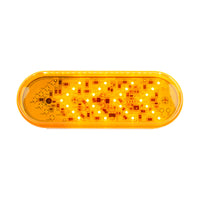 35 LED 6" Oval Sequential Turn Signal Light - Amber or Red LEDs (Amber or Red Lens)
