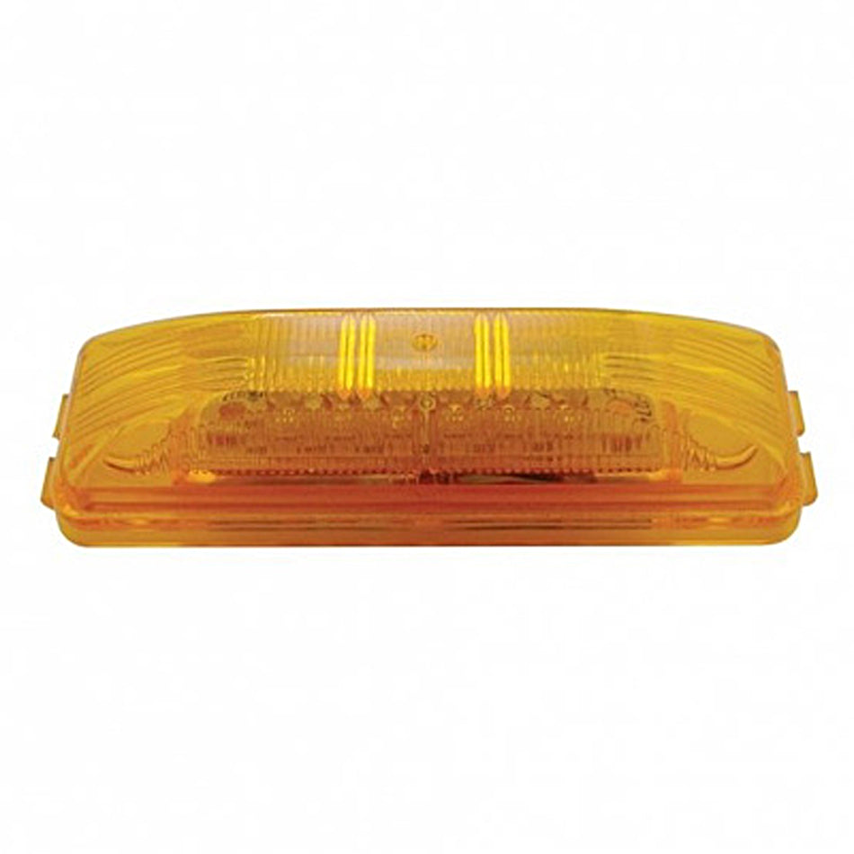 12 LED Rectangular Clearance/Marker Light - Amber or Red LEDs (Amber or Red Lens)