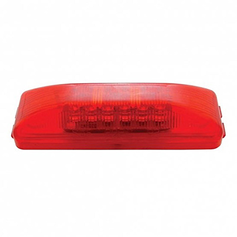 12 LED Rectangular Clearance/Marker Light - Amber or Red LEDs (Amber or Red Lens)