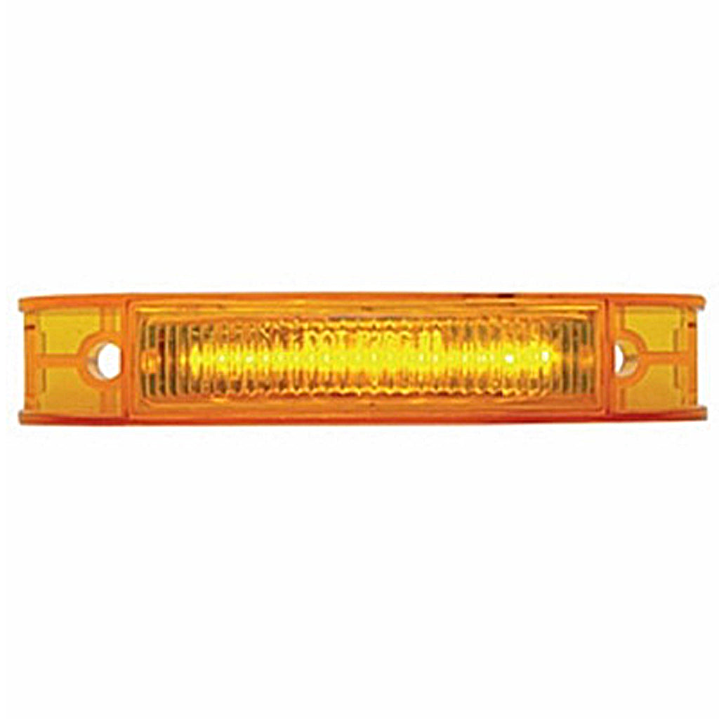 7 LED Rectangular Clearance/Marker Light - Amber or Red LEDs (Amber or Red Lens)