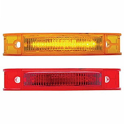 7 LED Rectangular Clearance/Marker Light - Amber or Red LEDs (Amber or Red Lens)