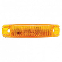 6 LED Rectangular Streamline Clearance/Marker Light - Amber or Red LEDs (Amber or Red Lens)