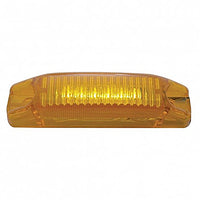 6 LED Rectangular Streamline Clearance/Marker Light - Amber or Red LEDs (Amber or Red Lens)