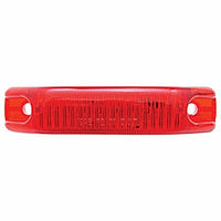 6 LED Rectangular Streamline Clearance/Marker Light - Amber or Red LEDs (Amber or Red Lens)