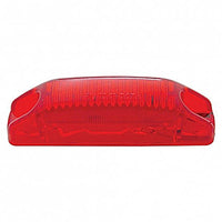 6 LED Rectangular Streamline Clearance/Marker Light - Amber or Red LEDs (Amber or Red Lens)