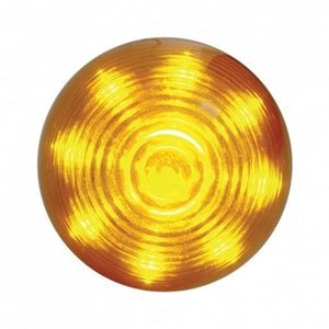 9 LED 2" Round Beehive Clearance/Marker Light - Amber or Red LEDs (Amber or Red Lens)