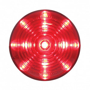13 LED 2-1/2" Round Roadster Clearance/Marker Light - Red LEDs (Red Lens)