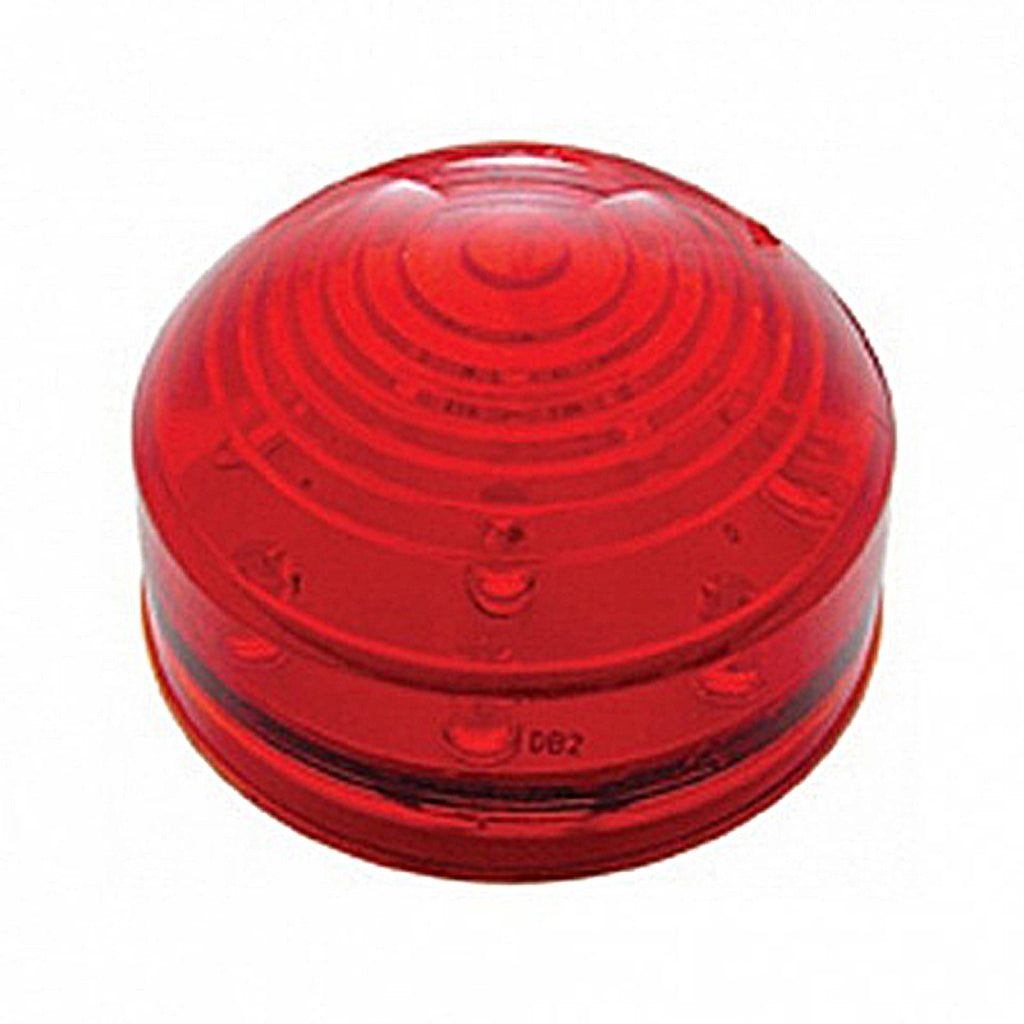 13 LED 2-1/2" Round Roadster Clearance/Marker Light - Red LEDs (Red Lens)