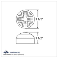 13 LED 2-1/2" Round Roadster Clearance/Marker Light - Red LEDs (Red Lens)